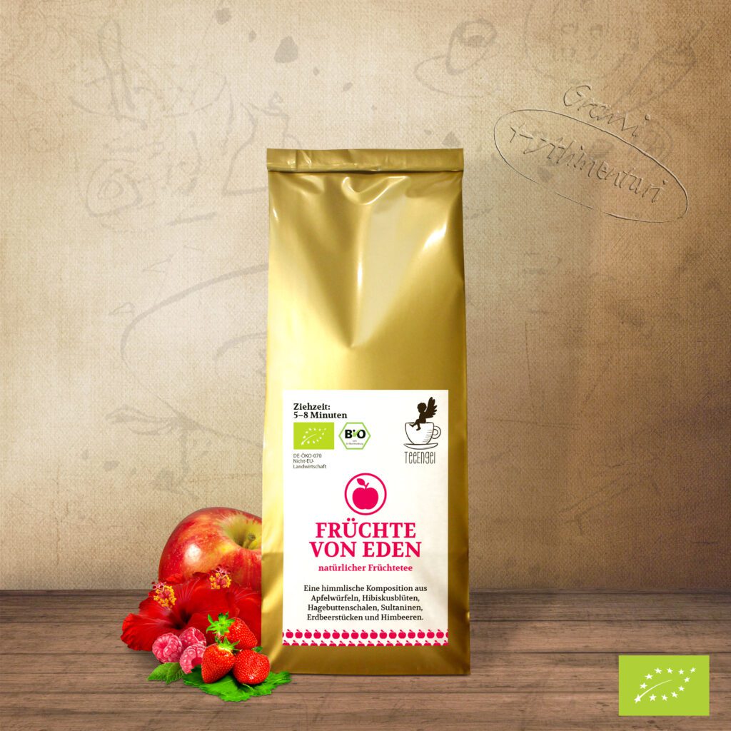 Teeengel „Früchte von Eden“ natürlicher Früchtetee -Bio, Lose 500g ...